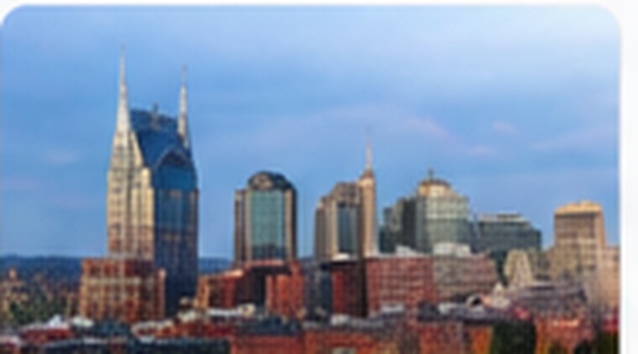 AI placeholder image representing Downtown Nashville